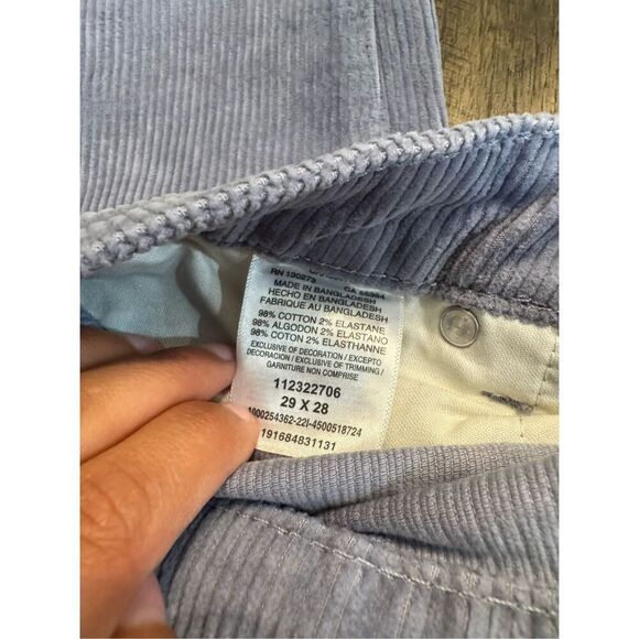 Wrangler Corduroy Light Blue/Purple Straight Leg Pants - Picture 5 of 8